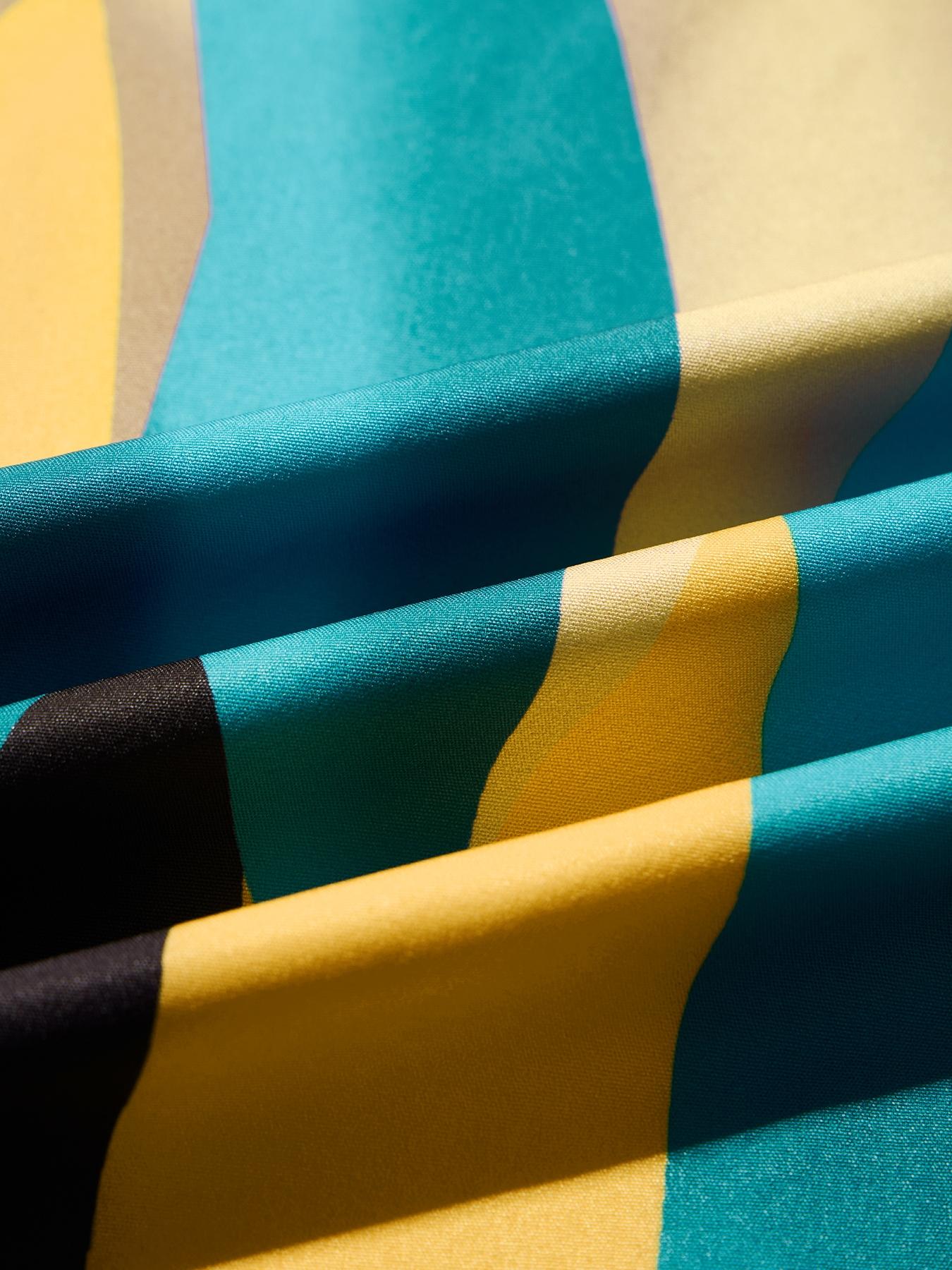 Elegant Sexy Women's Geometric Print Casual Dress Plus Size V Neck High Waist Wrap Dress, Fitted Woven Fabric, All Seasons Fashion