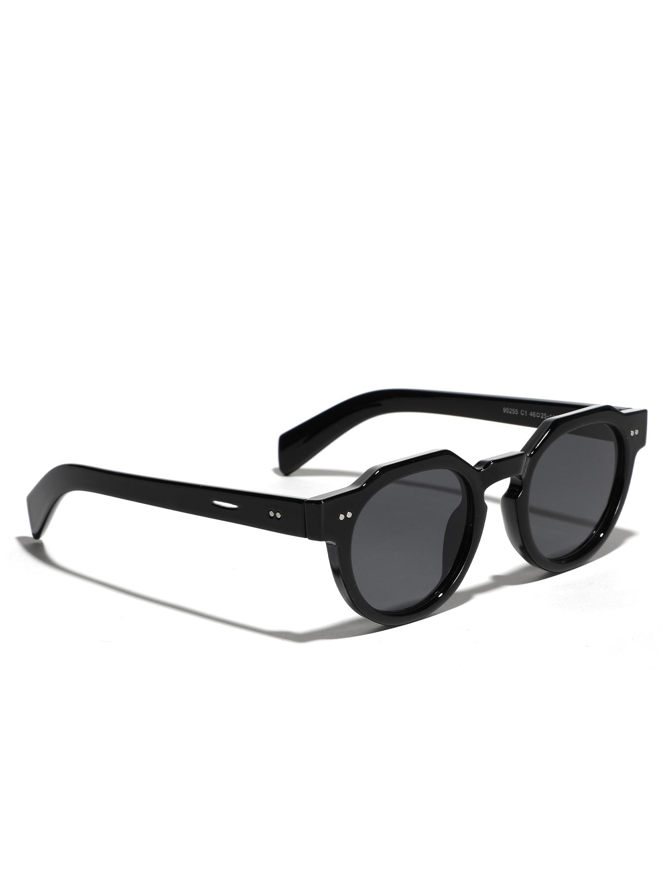 Vintage Round Frame Glasses, Trendy Casual UV400 Glasses for Everyday Use, Fashion Accessories for Outdoor Activities