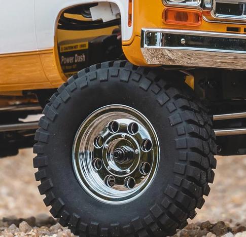 FMS 1/18 RC Crawler FCX18 Chevy K10 RC Truck RTR RC Car Model Car 8km/h 4WD 900mAh Hobby RC Cars Remote Control Car with LED Lights Vehicle 4-Ch 2.4GHz Transmitter