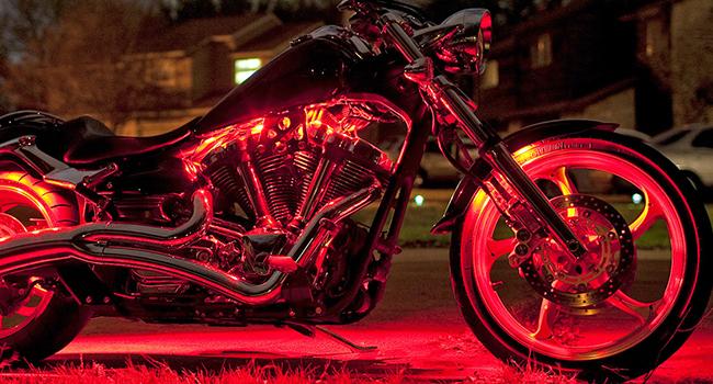 Nilight 8PCS Motorcycle RGB Led Light Kit Waterproof Multi Color Atmosphere Neon Accent Light APP and Remote Control Underbody Light Strips Motorbike  dealsforyoudays