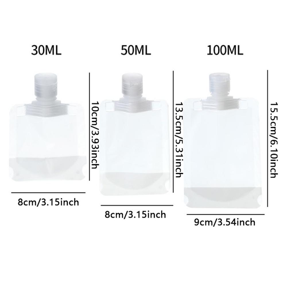Reusable Leak-Proof Travel Bottles Set, 30/50/100ML Size, Portable ...