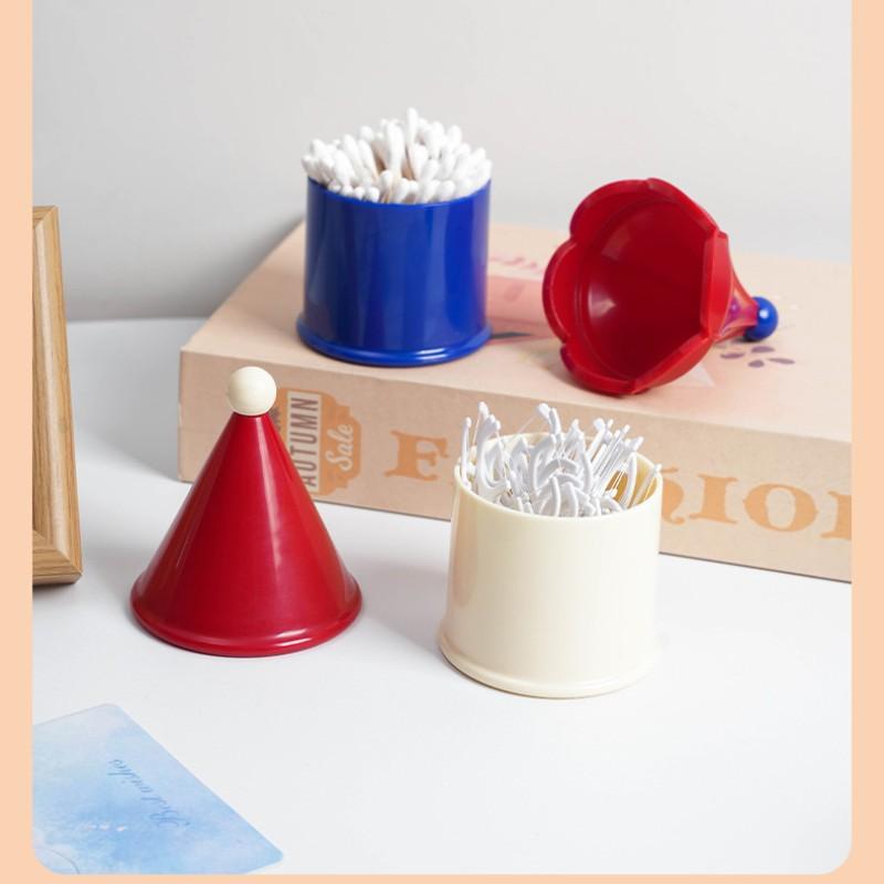 High Aesthetic Cotton Swab Toothpick Holder, Creative Roof Small House Design, Tabletop Toothpick Box, Cotton Swab Organizer