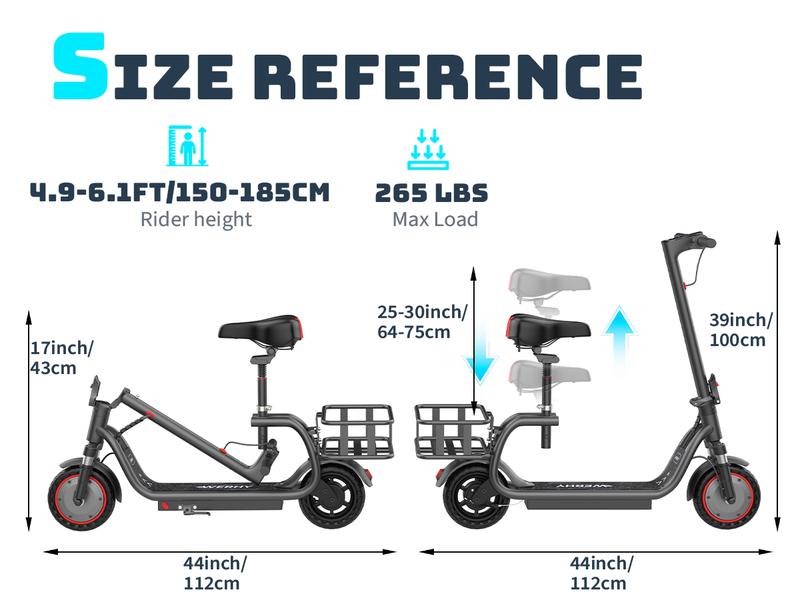 350W Folding Electric Bike for Adults, Maximum Speed 19MPH,Range 16/28 Miles, LED Lights,UL 2272 Certified