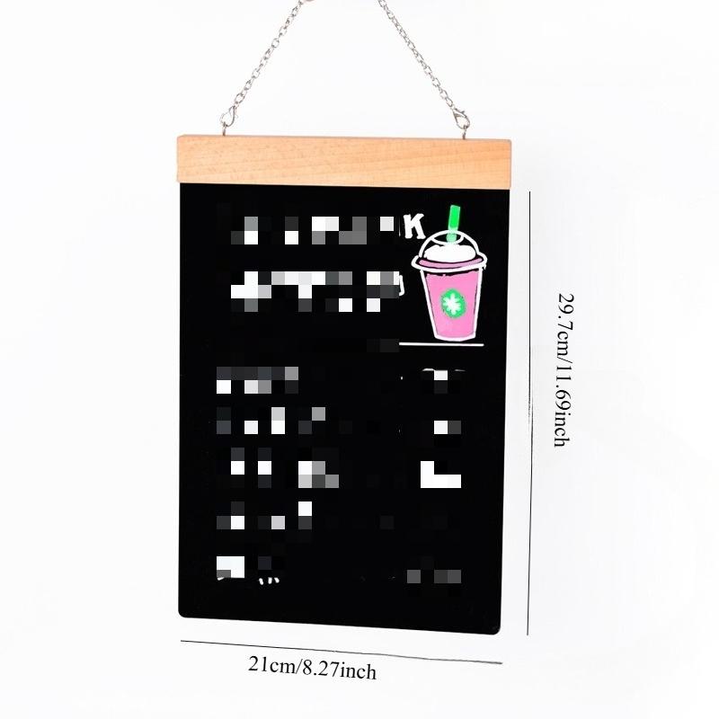 Double-Sided Erasable Hanging Whiteboard - Versatile Signage for Notices, Ads & Daily Display - Portable Message Board for Home, Office & Retail Use