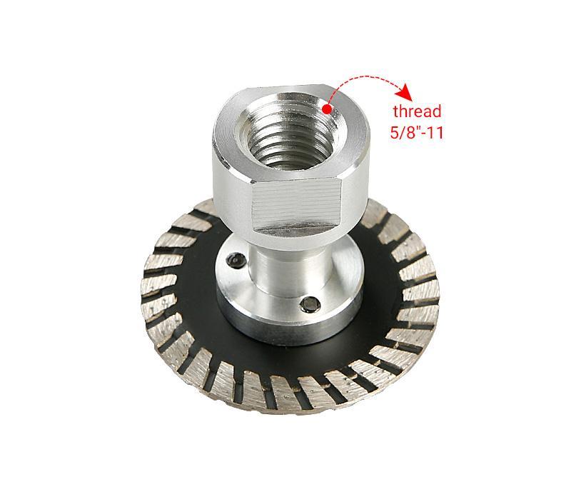 2PCS 2"(50MM) Diamond Saw Blade with Removable Flange - Professional Engraving Disc for Granite, Marble, Concrete, Stone - Angle Grinder Grinding Carving Tool Cutting Hardware