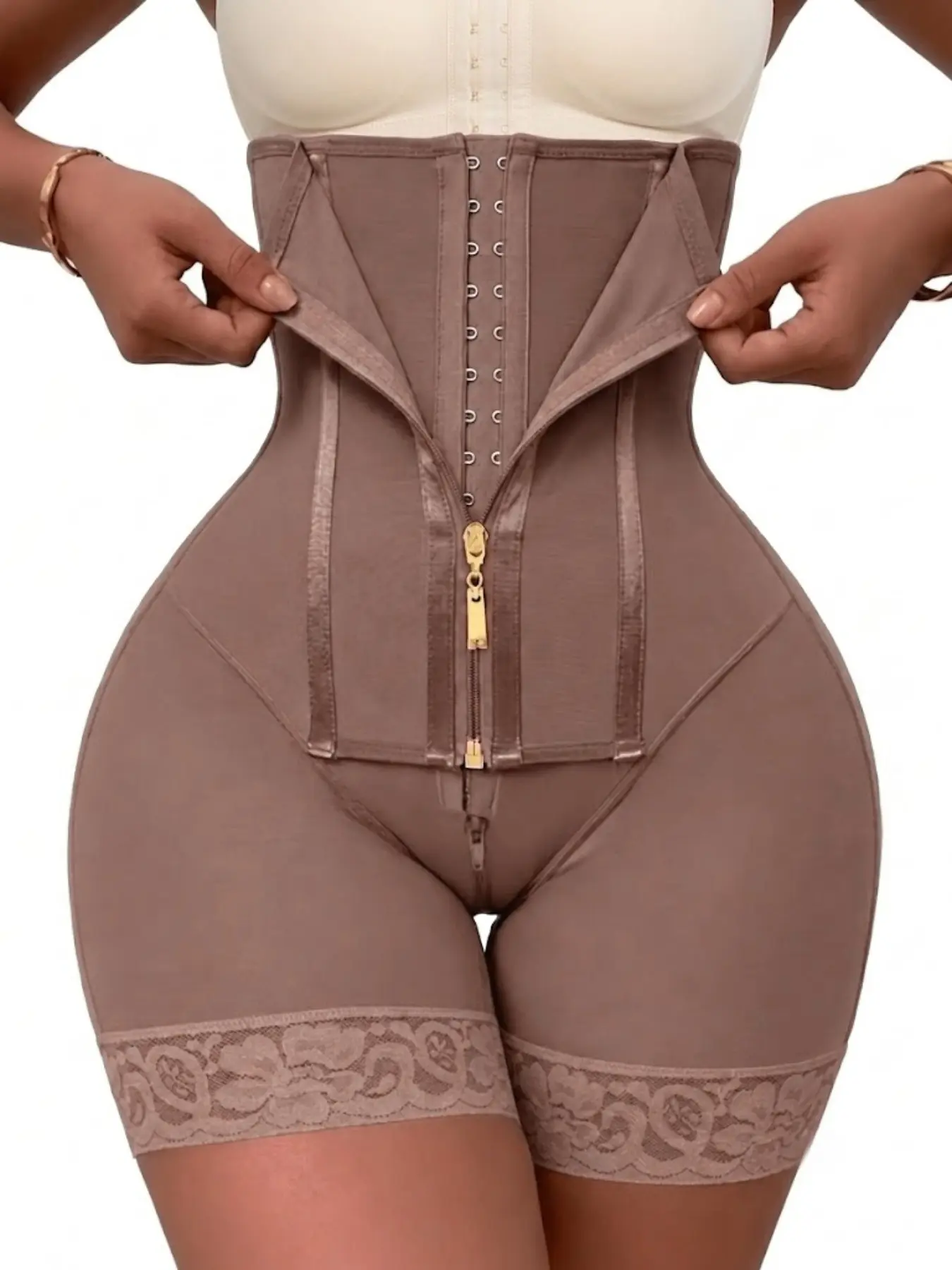 Adjustable Waist Shaperwear Bottoms, Comfort Fajas, Butt Lifting And Tummy Control High Waist Shaper Shorts, Waist Trainer, Body Shaper With Zipper, Colombian Shapewear, High Compression Shapewear, Daily Wear & gym