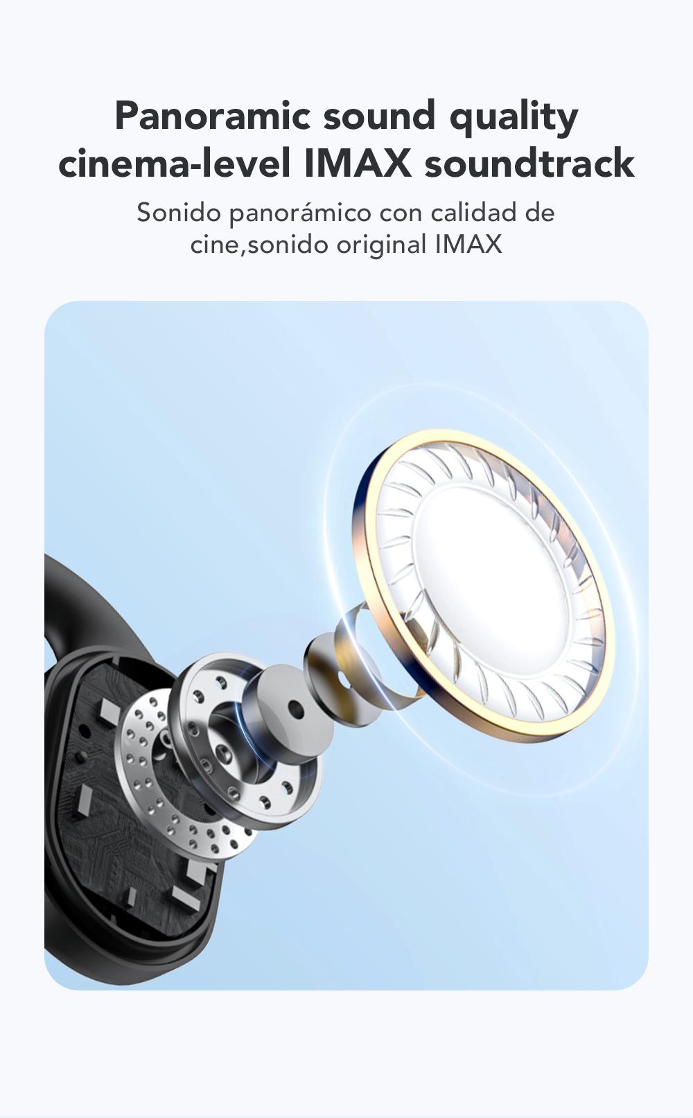 MINISO MS156 True Wireless Open Ear Headphones Bluetooth 5.4 Bone Conduction Earphones Over Ear TWS Headset for iPhone Android Phone Electric Audio Earbuds