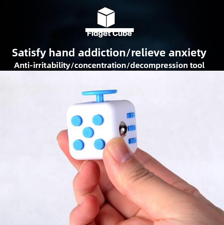 Fidget Cube & Fidget Dice Combo Adult Pocket Stress Relief Toy Fidget Tool Popular Office Desk Decompression Gadget for Anxiety