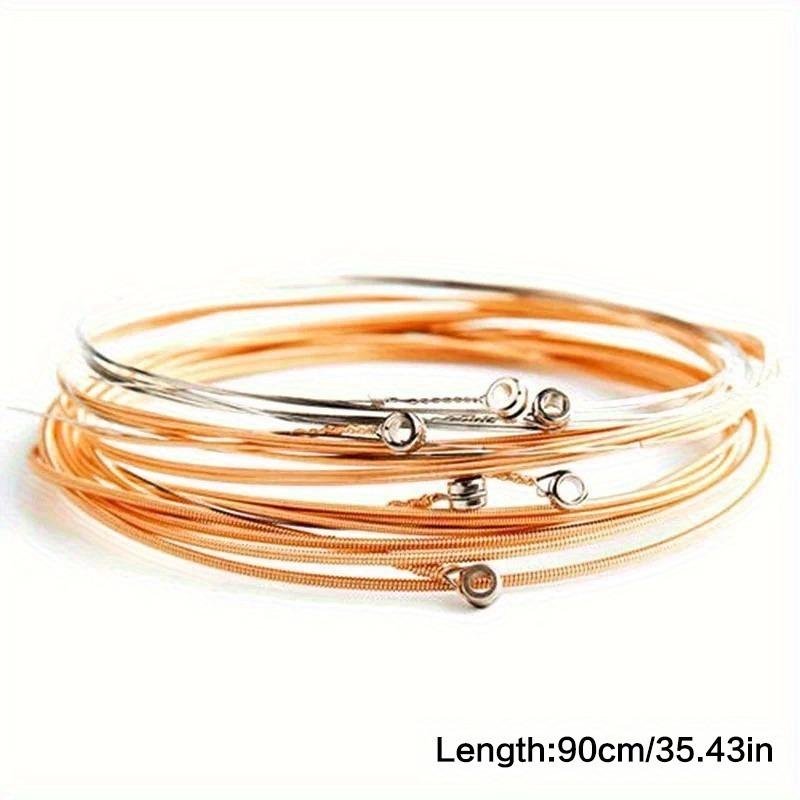 2sets Anti-Tangle Anti-Rust Phosphor Bronze Guitar Strings Set, High-Quality Acoustic Strings, Durable Steel Strings, Multi-Scene Use