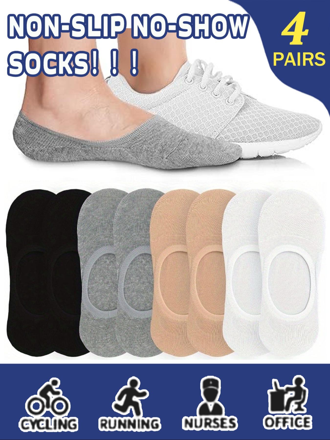 Durable Invisible Socks, 4 Pairs Comfortable Breathable Design, Perfect for Daily Wear, Casual Style Footwear Accessories