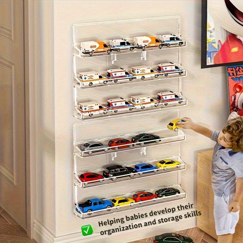 Model Multi-Layer Transparent Wall-Mounted Display Stand, Practical Storage Rack