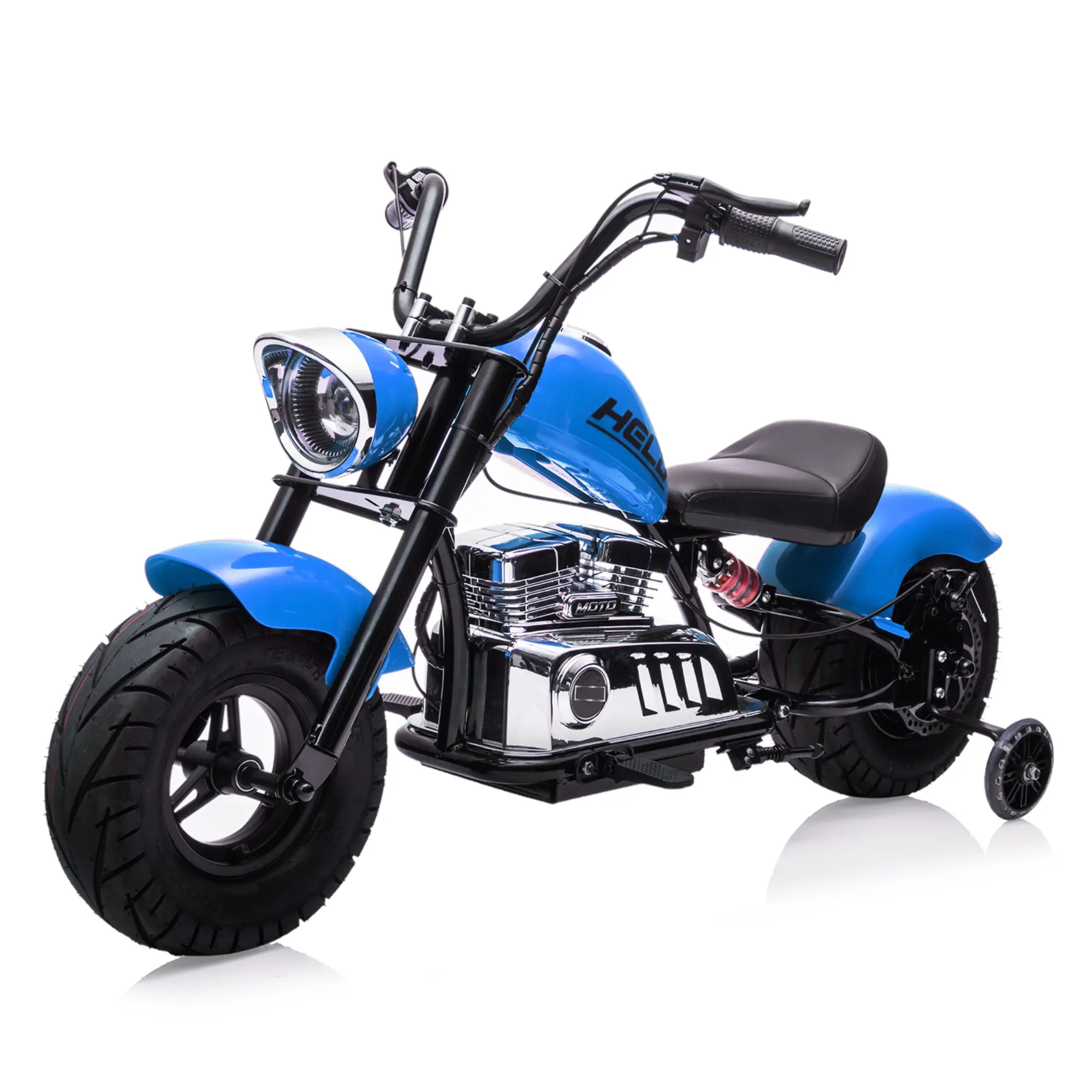 36V Ride On Off-Road Motorcycle, Electric Dirt Bike for Teens,350W Brushless Motor, Fast Speed 16.5mph with Music,Spring Suspension,Led Light, Leather Seat for Teens Max Load 176lbs,Blue
