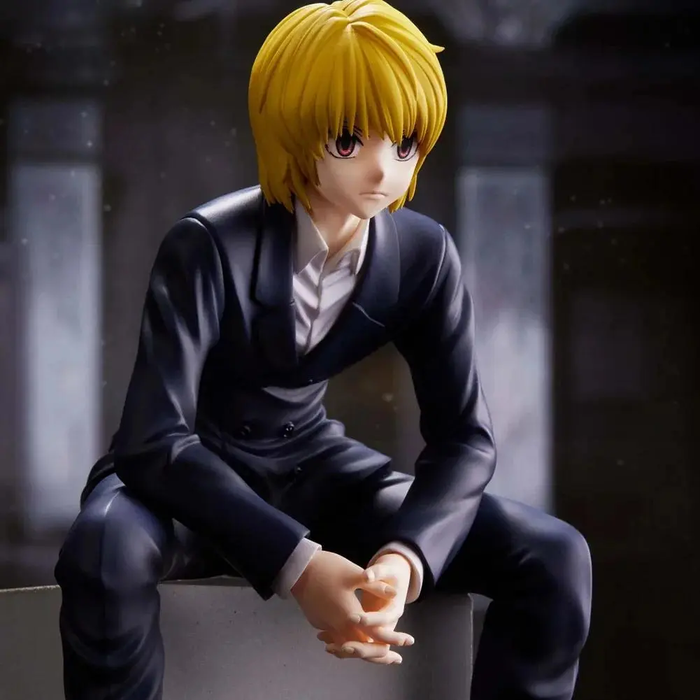 14cm Kurapika Anime Figure - HUNTER x HUNTER Cute PVC Miniature Ornament, Japanese Manga Model Doll Toy Garage Kit GK Collectible (Anime Figures for Fans)