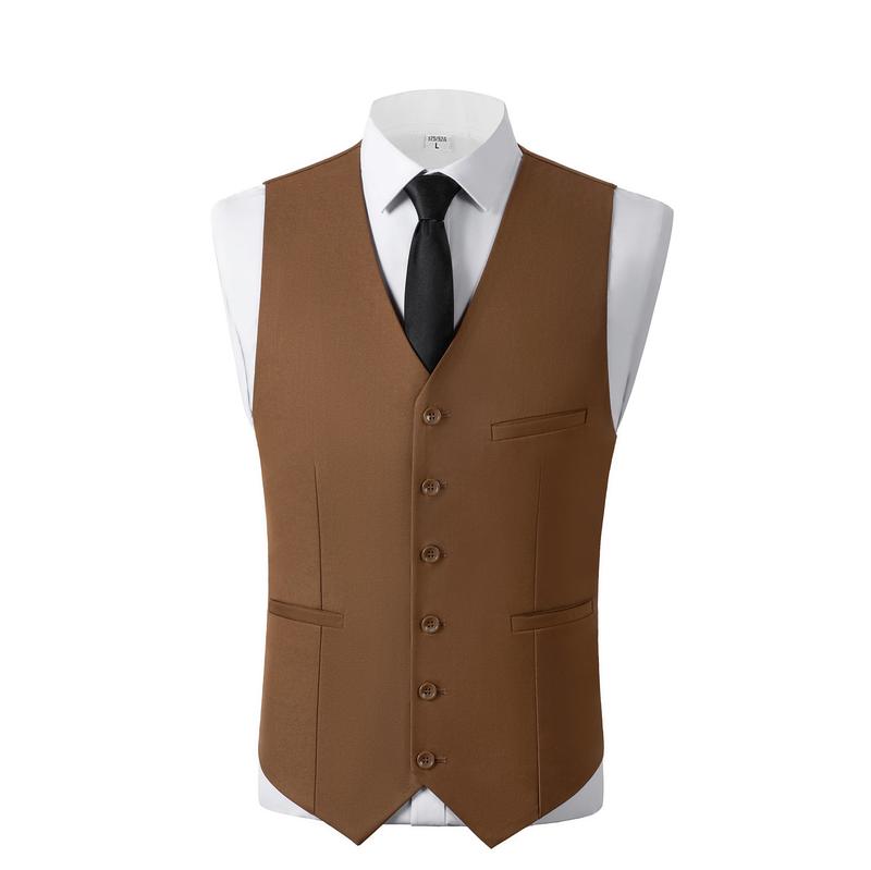 Mens Suit 3 Piece Set Wedding Groomsmen Suit for Men Two Buttons Suits Set Solid Jacket Vest Pants