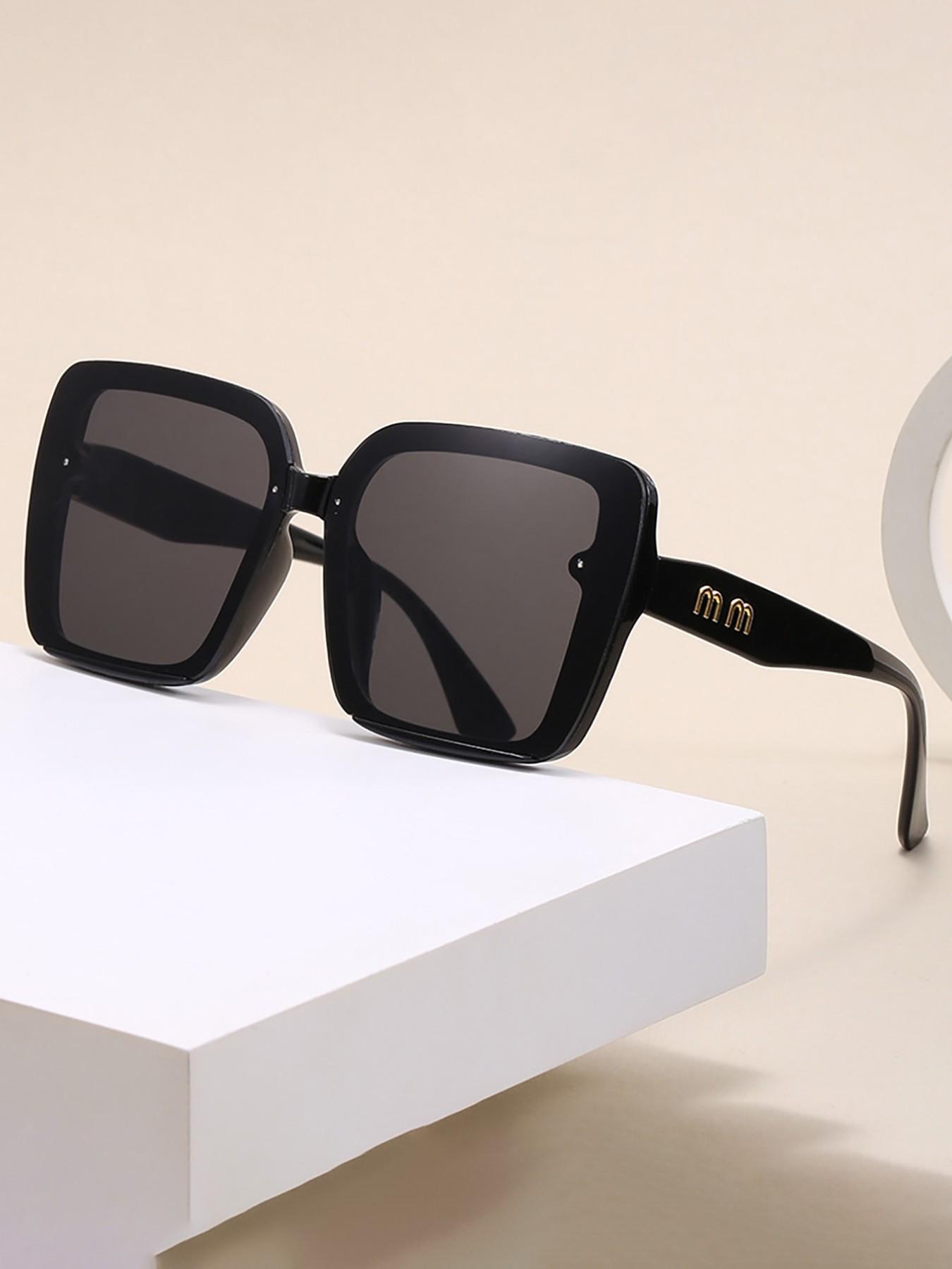 Fashion Large Frame Sunglasses for Women, Trendy All-Season Animal Pattern, Cute Style Decorative Lens, Streetwear Instagram Fame