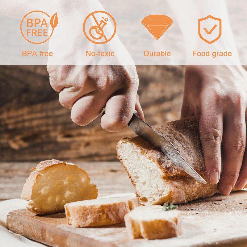 150pcs Clear Bread Bags with Ties | Reusable Plastic Bread Bags for Homemade Bread Loaf Storage, Bakery Packaging, Gift Giving, Large Freezer Sourdough Bags, Uncoated Material