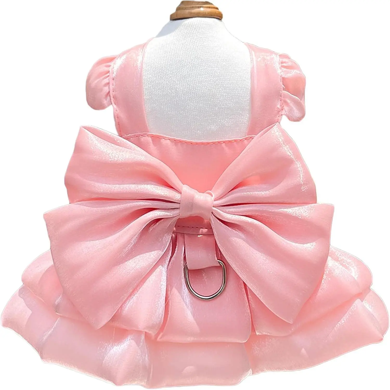 Dog Dress for Small Girl Dogs Cat Dresses for Cats Only Pink Pet Dresses with Bow Decor Cute Summer Girl Dog Skirts,Sleeveless Small Chihuahua Yorkie Clothes