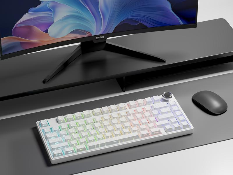 Minimalist Theme Side Engraved Translucent Keycap, Full Five Sided Heat Sublimation Keycap, Keyboard Accessories for Gaming