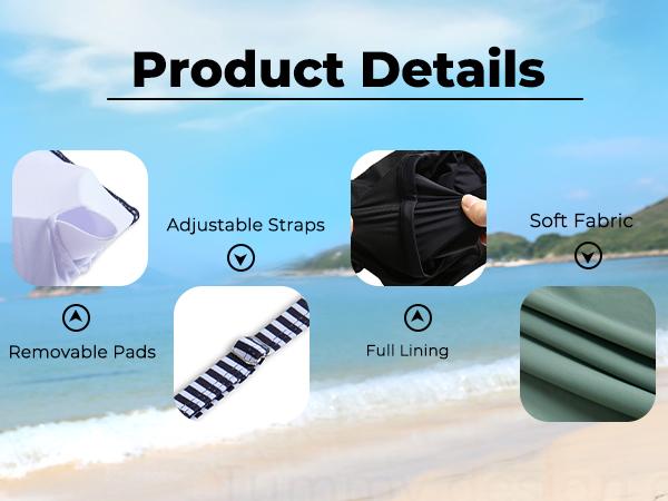 Aqua Eve Three Piece Tankini Swimsuit for Women Tank Bathing Suit with Shorts Open Back Athletic Swimwear