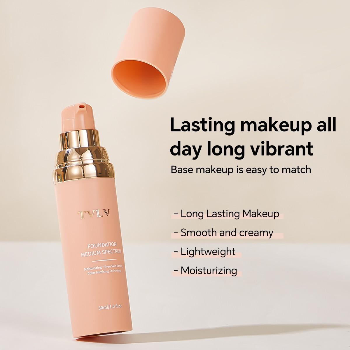 Matte Liquid Foundation, Long-Lasting Oil Control, High Coverage, Non-Shedding, Breathable, Daily Commute Makeup, 1pc