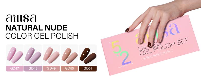 Aillsa DIY Gel Nail Kit - Almond 168pcs 14 sizes gel x Acrylic Nail Tips for Flat Nails with 5 Colors Gel Nail Polish, 3pcs nail brush pen, 15ml Strong Solid Nail Glue, Manicure Cutics Cosmetic