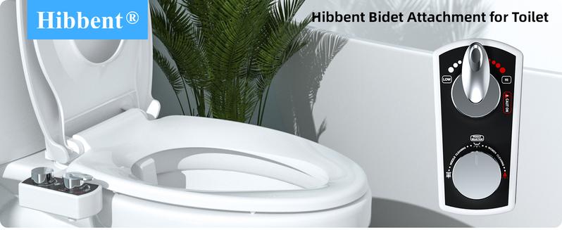 Bidet Toilet Seat Attachment & Fresh Water Sprayer (Cool & Warm Temperature Control | Easy Setup, Universal Fit, Non-Electric | Dual-Nozzle Cleaning, Adjustable Pressure, Female Wash) Adjustable Dual