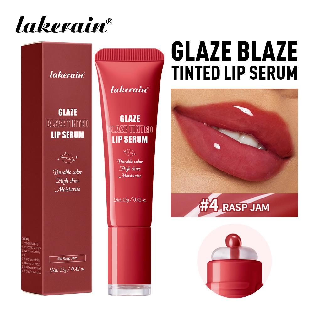 1 Piece Donut-shaped Peptide Essence Lip Gloss, Moisturizing Lipgloss, Long-lasting Moisturizing Tinted Lip Balm, Versatile Lip Makeup for Daily No-makeup Looks