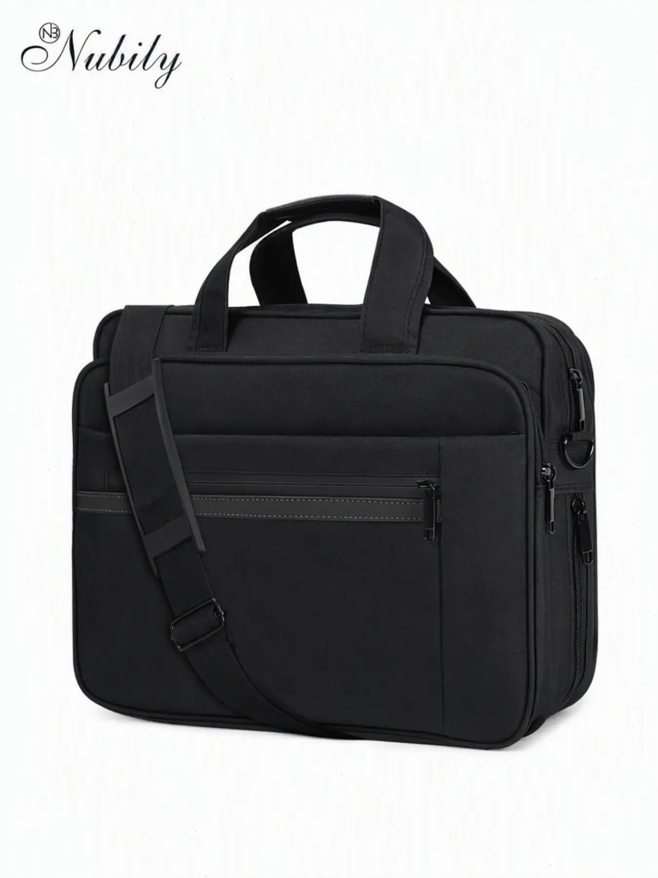 Laptop Bag 15.6 Inch Waterproof Computer Messenger Bag, Expandable Briefcase for Men Women, Travel College Business Use