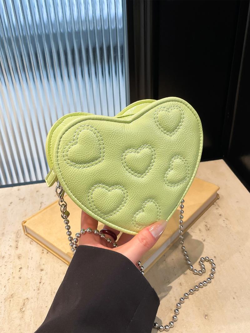 Sweet Cute Heart Design Bag, Single Shoulder Crossbody, Perfect for Valentine's Day Gift for Girlfriend, Stylish and Adorable