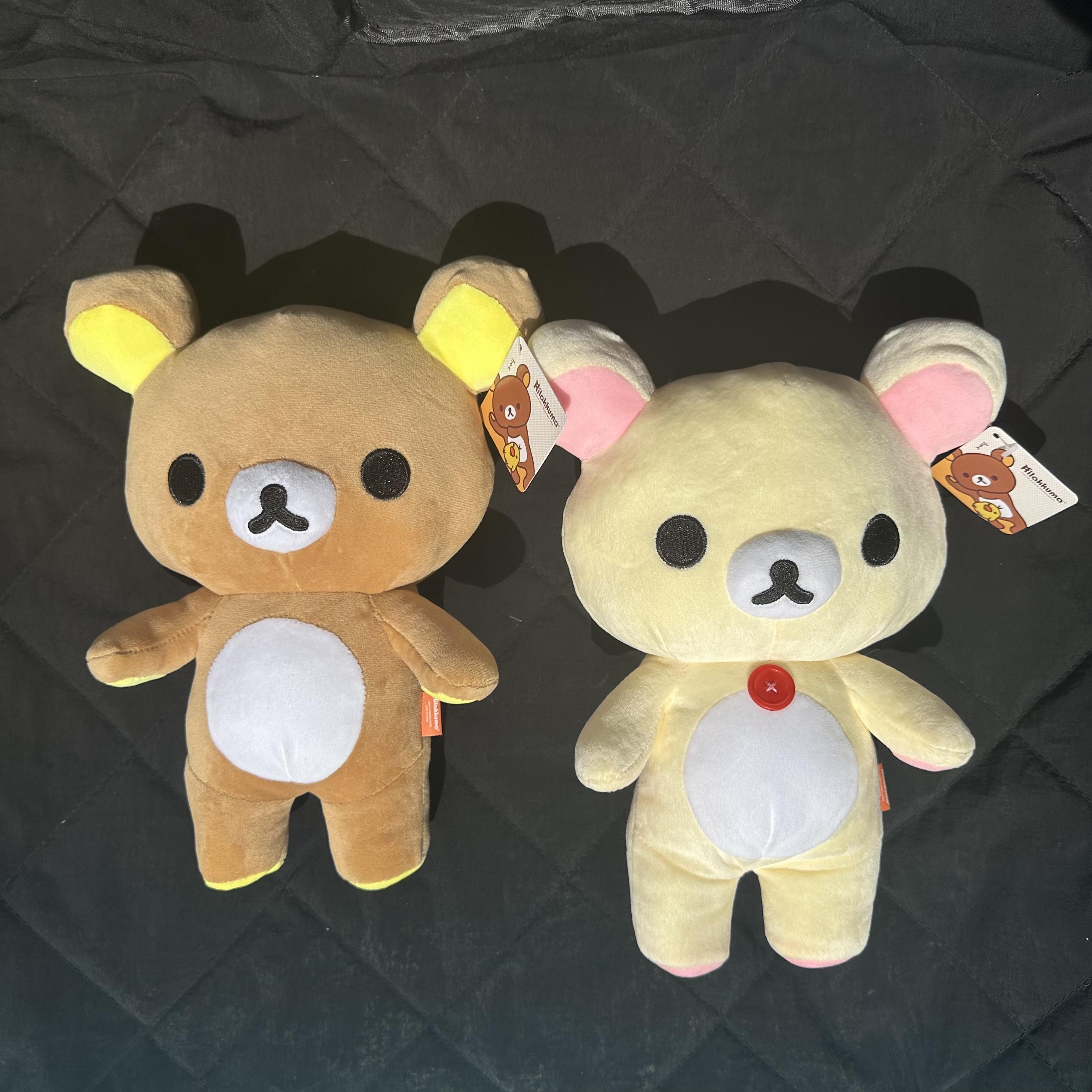 Anime Rilakkuma Cartoon Soft Plush Doll, Kawaii Unisex Room Decor, Classic Teddy Bear Toy, Christmas Gifts for Girls