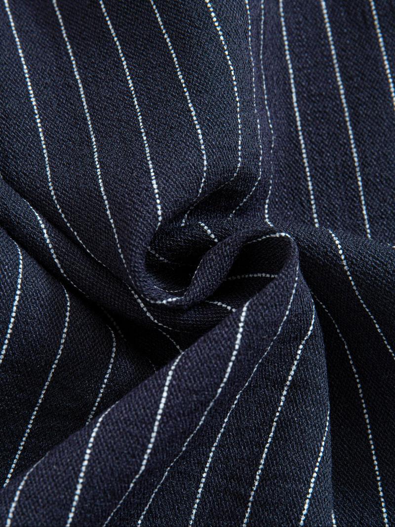 Men's Casual Sportswear Woven Striped Straight Leg Pants, Comfortable and Stylish, Perfect for Daily Wear and Sports Activities