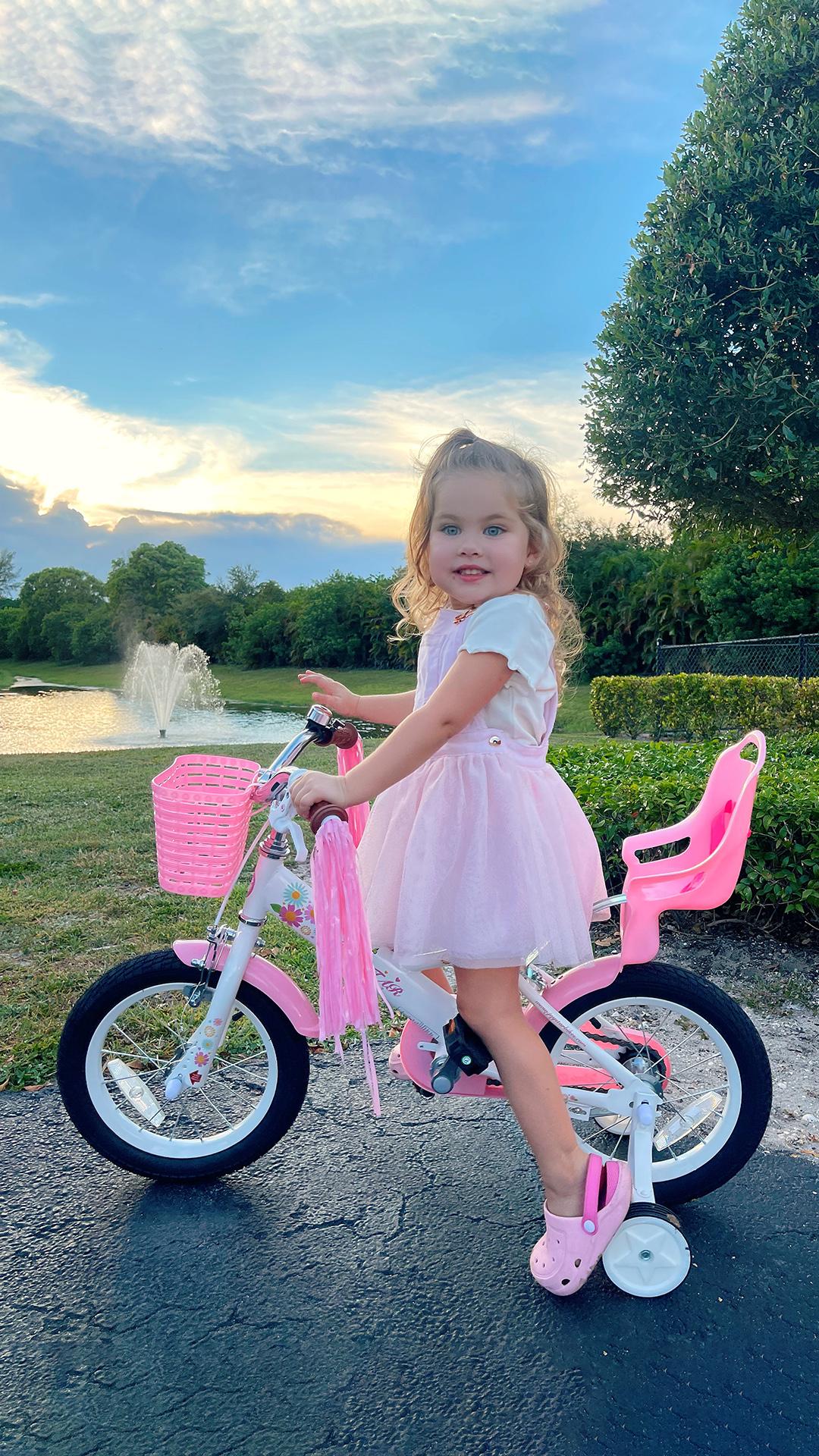 JOYSTAR Kids Bike 3-9 Years 12-16 Inch girls bicycle Training Wheels Princess Doll Seat Bike Toddler Kids' Bicycle boy girl