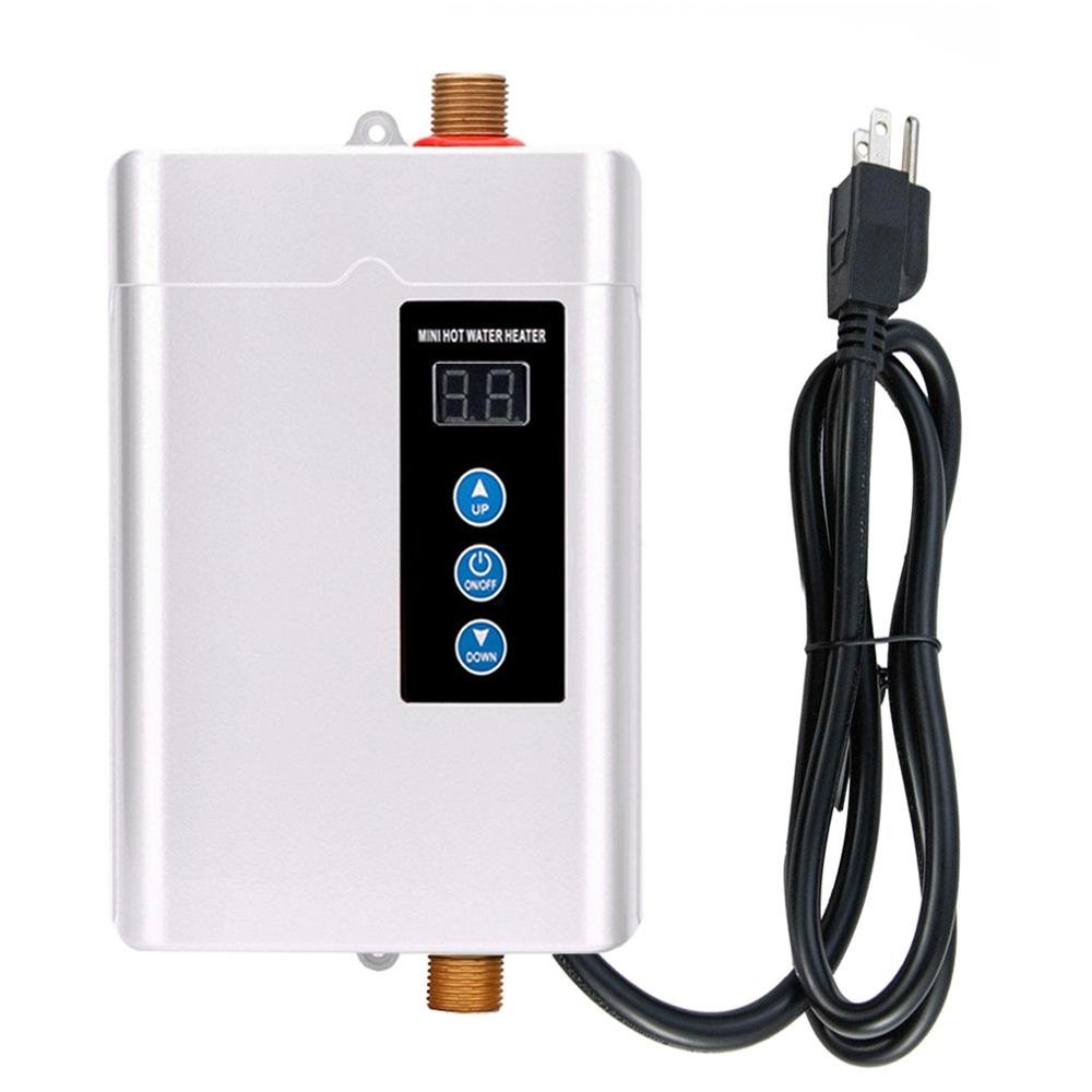 110v 3000w Instant Electric Water Heater, tankless, Under Counter, Ideal for Hand Washing, Energy Efficient, Compact Design