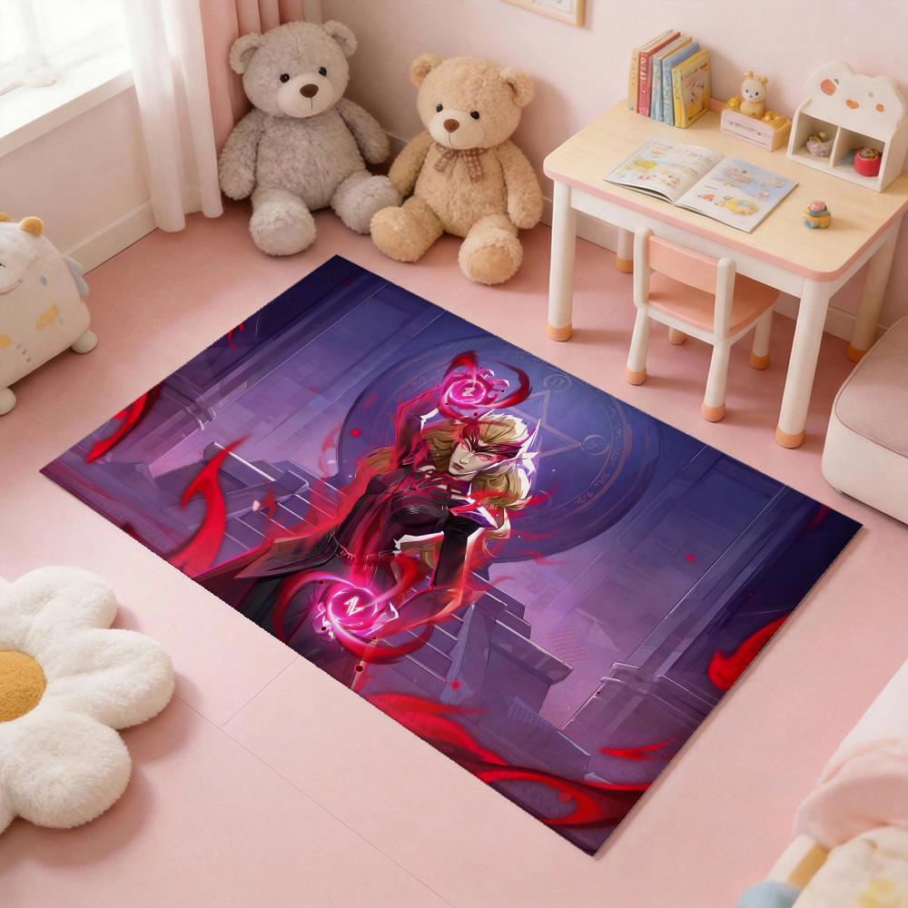 S-Spider-Man superhero Floor Mat Thickened Soft Flannel Rug – Non-Slip, Absorbent & Wear-Resistant Indoor Mat for Entryway, Living Room & Daily Home Use