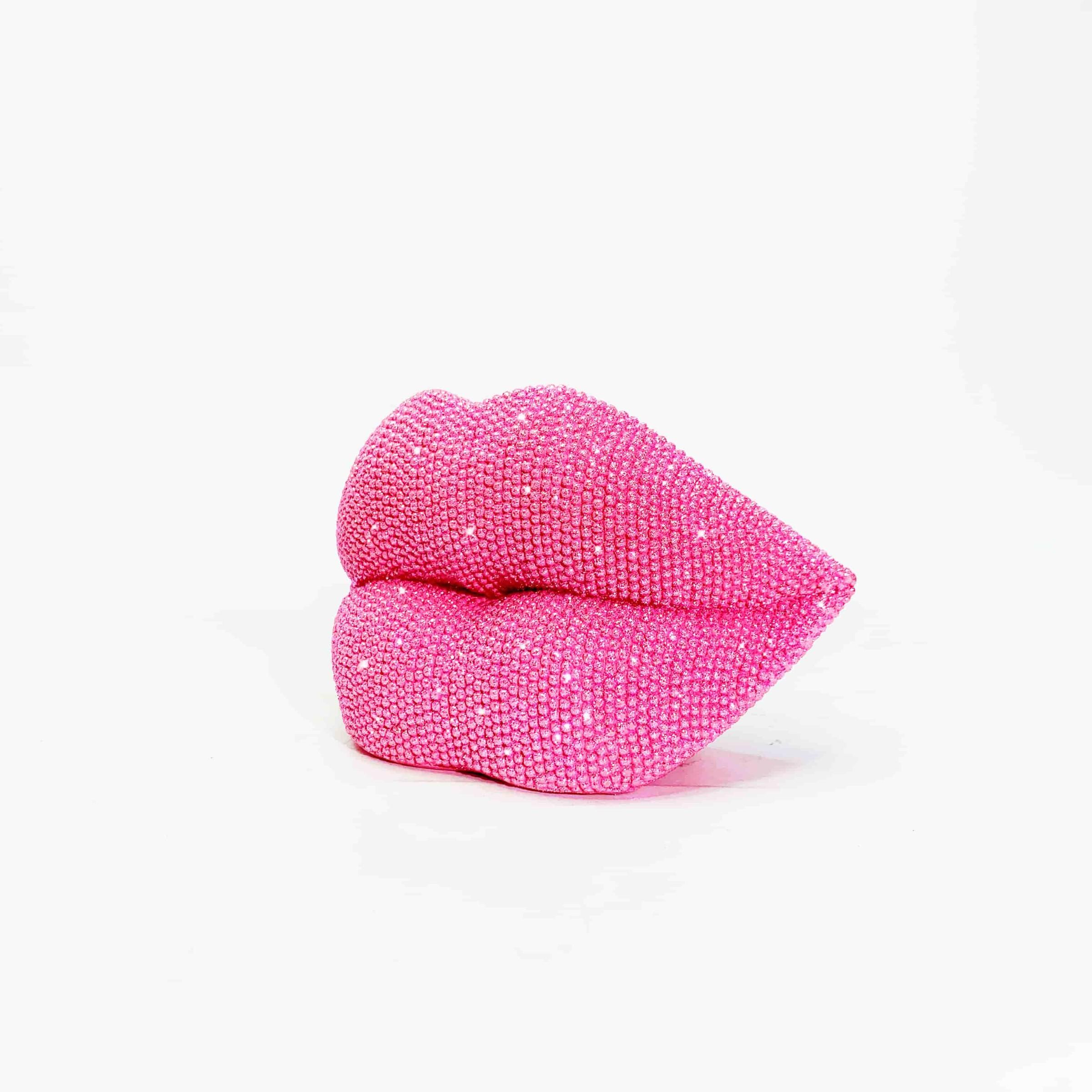 Shiny Lip Statue Ornament, Resin Craft, Perfect for Vanity, Bedroom, Bathroom, Valentine's Day, Christmas, Wedding Decor, Ideal Gift