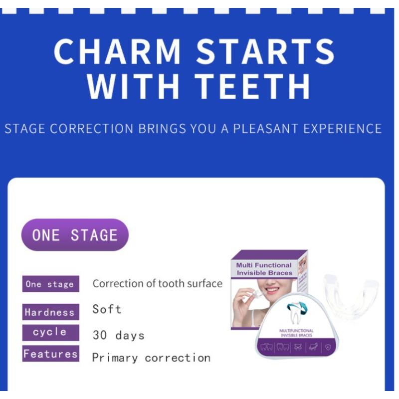 Silicone orthodontic braces Product with Storage Case, Comfortable to Wear, Safe to Use, Suitable for Both Men and Women