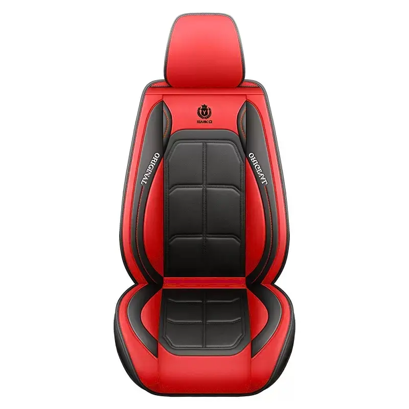 PU leather front car seat covers, universal fit for sedans, SUVs, and trucks, no padding, premium, easy to install, Car Seat Covers Front Seats