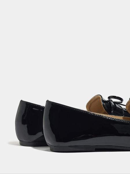 Women's Retro Flat Shoes with Bowknot and Fringe Design, Square Toe Slip-On Loafers for Spring & Fall Fashion