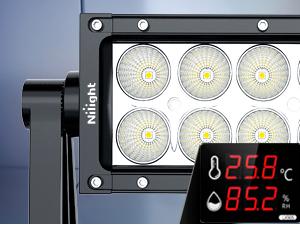 Nilight 52 Inch Spot Flood Combo Led Light Bar 2PCS 4Inch 18W Spot LED Fog Lights With Off Road Wiring Harness- 3 Leads led Underglow Car