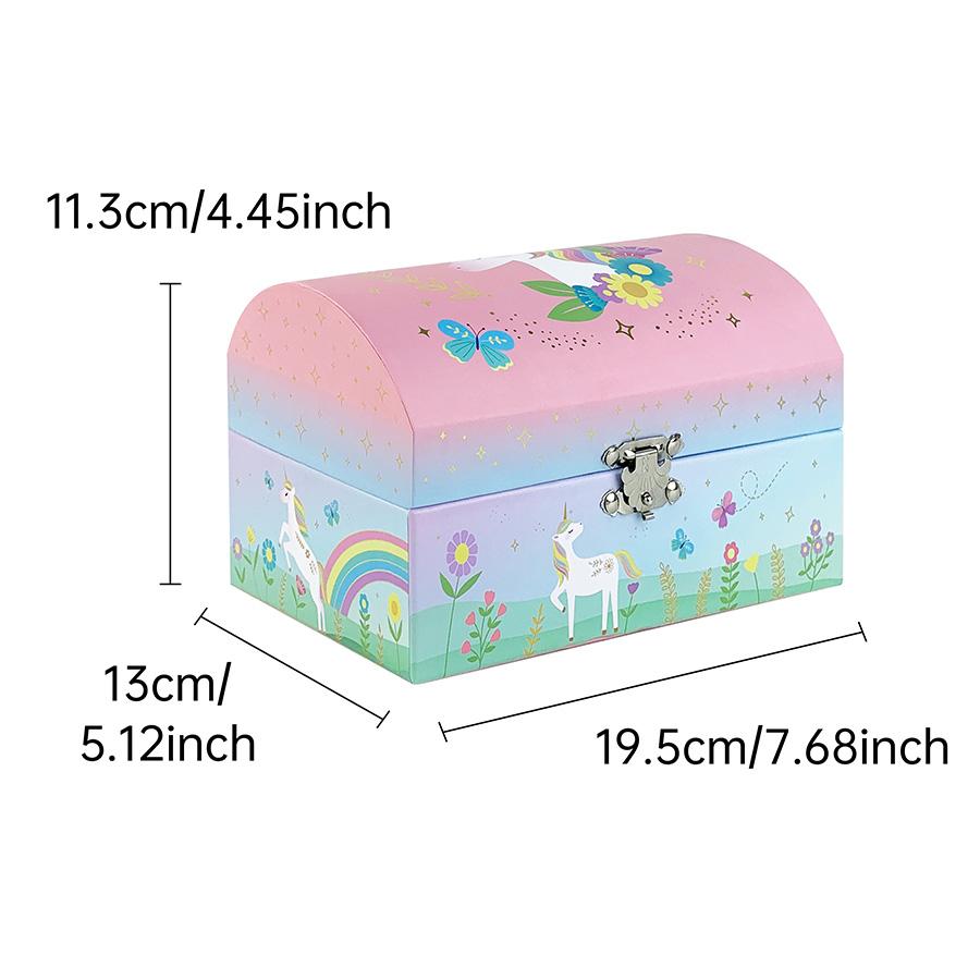 1pc Unicorn Pattern Arch-Shaped Storage Gift Box, Jewelry Organizer for Bracelets Earrings, Home Decor, Ideal for Valentine's Day Birthday Anniversary Mother's Day Christmas Gift Wrapping