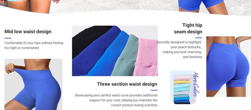 Seamless Shorts for Women, Invisable Scrunch Butt Lifting Gym Seamless Booty Biker Shorts, Breathable Comfortable High Stretch Skinny Shorts, Gym Shorts, Ladies Sportswear for Indoor Outdoor Wear
