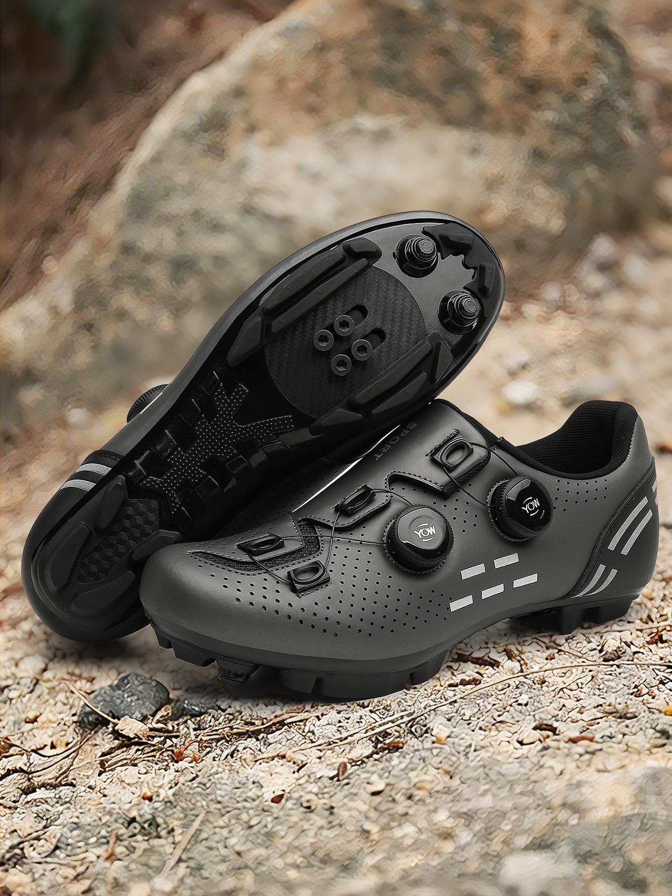 Universal Mountain Bike Shoes, Shock Absorbing Anti-Slip Lock Shoes, Men's and Women's Outdoor Training and Short Ride Shoes