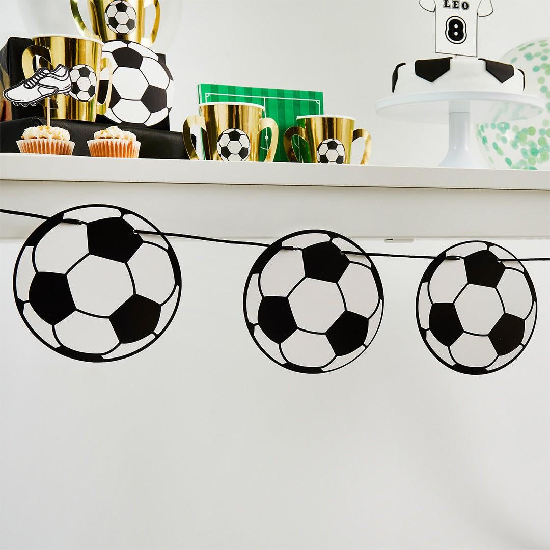 Football Party Garland, Football Birthday Bunting, Footballs, Football Birthday Banner, Football Theme Party Decorations World Cup Themed Party Decorations Banner