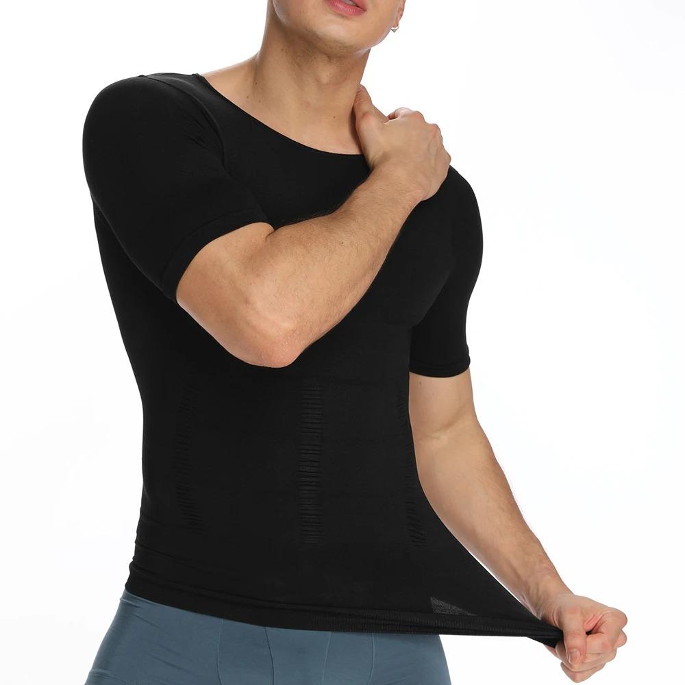 1/2/3/4 Pack Menswear Compression Body Shaper Shapewear Stretch Short Sleeve Shirt Breathable Lightweight Comfy Workout Tank Top Sports Vest Fitness Tee Gym Exercise Activewear Elastic Formal Fabric Casual 1/2/3/4 Pack Menswear Compression Body Shaper Shapewear Stretch Short Sleeve Shirt Breathable Lightweight Comfy Workout Tank Top Sports Vest Fitness Tee Gym Exercise Activewear Elastic Formal Fabric Casual