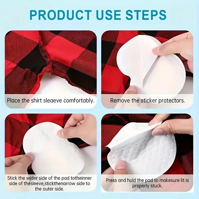 20 Pcs Underarm Sweat Absorbing Pads, Summer Anti-Sweat Breathable Invisible Deodorant Patches, Comfortable and Discreet Sweat Control