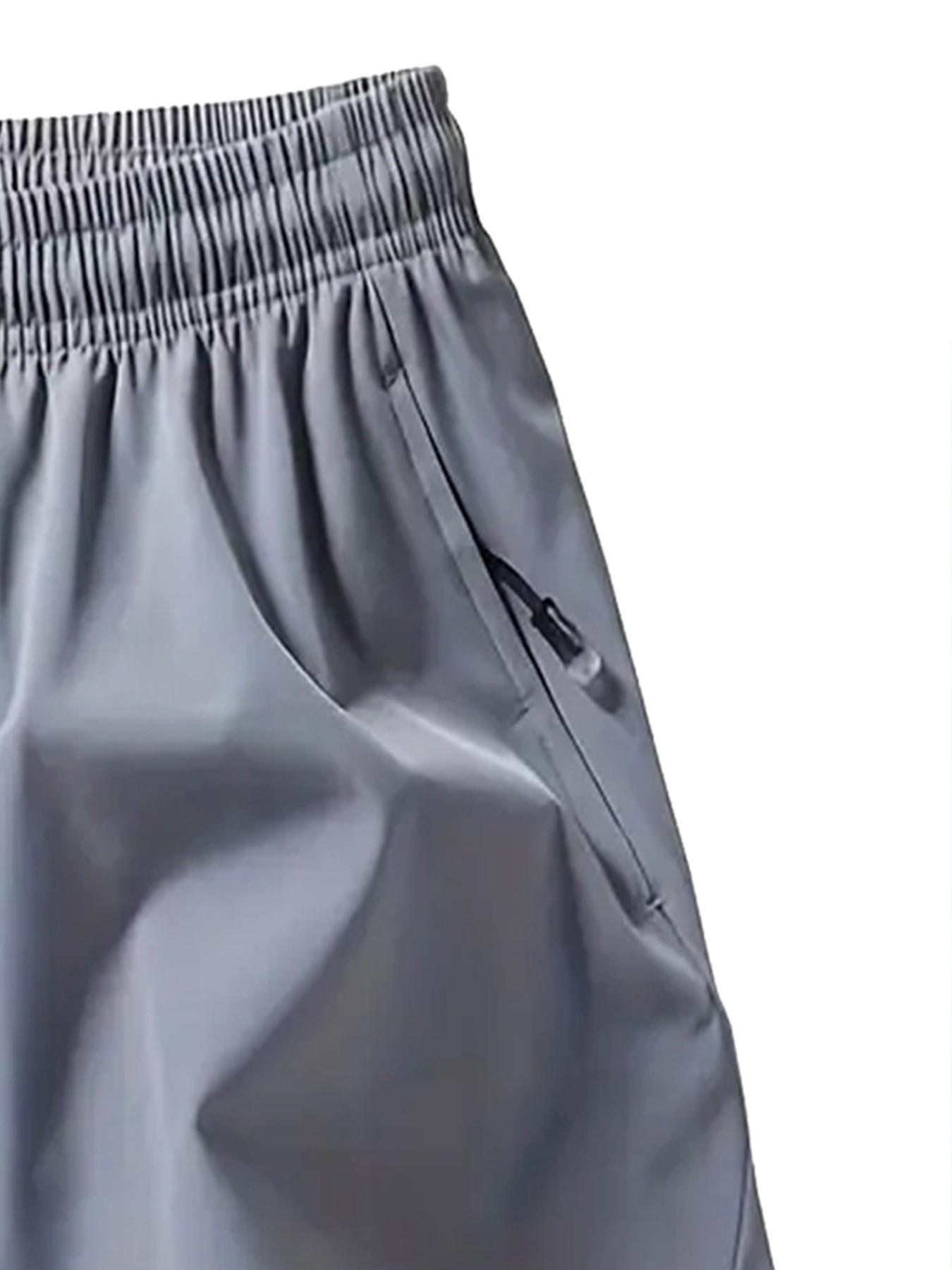 4 Pcs Men's Skull Snake Print Shorts, Drawstring Waist, Zip Pocket, Breathable Lightweight, Sporty Slim Fit, All Seasons
