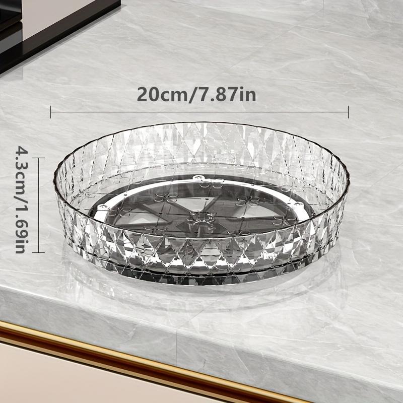 360° Rotatable Fruit Basket, 1 Count Fruit & Vegetable Storage Basket, Multipurpose Fruit Plate, Kitchen & Bathroom Storage Organizer