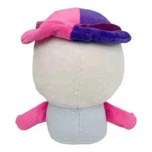 New Pencilmation Moopy Plush Toy Cute Pink Purple Cartoon Character Stuffed Doll with Hat Kids Gift Anime Fans Collection Decor