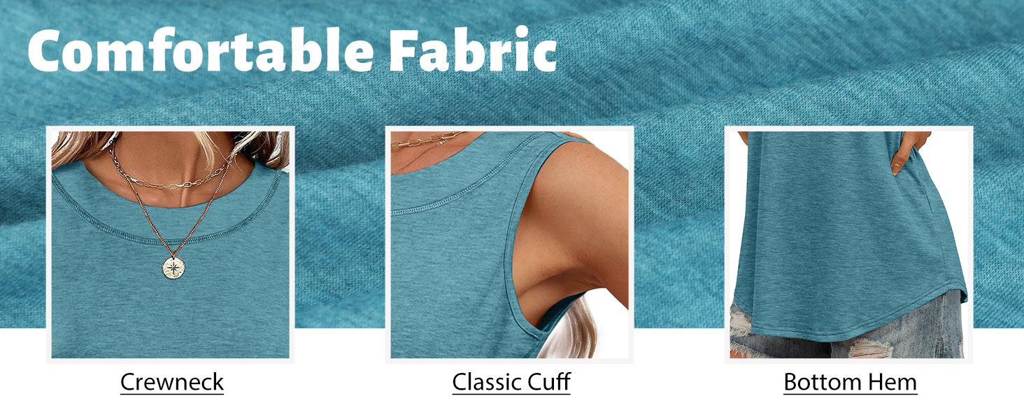 WIHOLL Tank Tops for Women Summer Outfits 2026 Crewneck Spring Casual Sleeveless Shirts Blouses Clothing