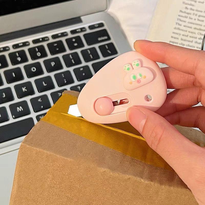 Bunny Mini Craft Knife, Portable Hand Tool, Ideal for Unboxing and Opening Letters, Box Cutter, Convenient Home Use, Office Gadgets, Office Cutting Supply, 2 Pieces/1 Piece